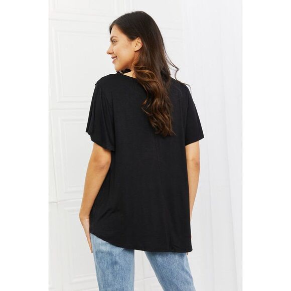 Culture Code Ready To Go Full Size Lace Embroidered Top In Black - Picture 2 of 6